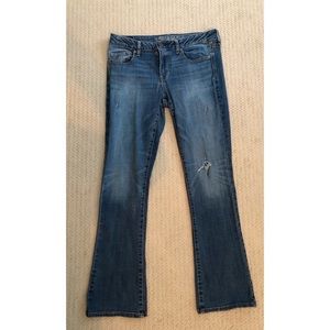 USED Skinny Kick Super Stretch Ripped AEO Jeans